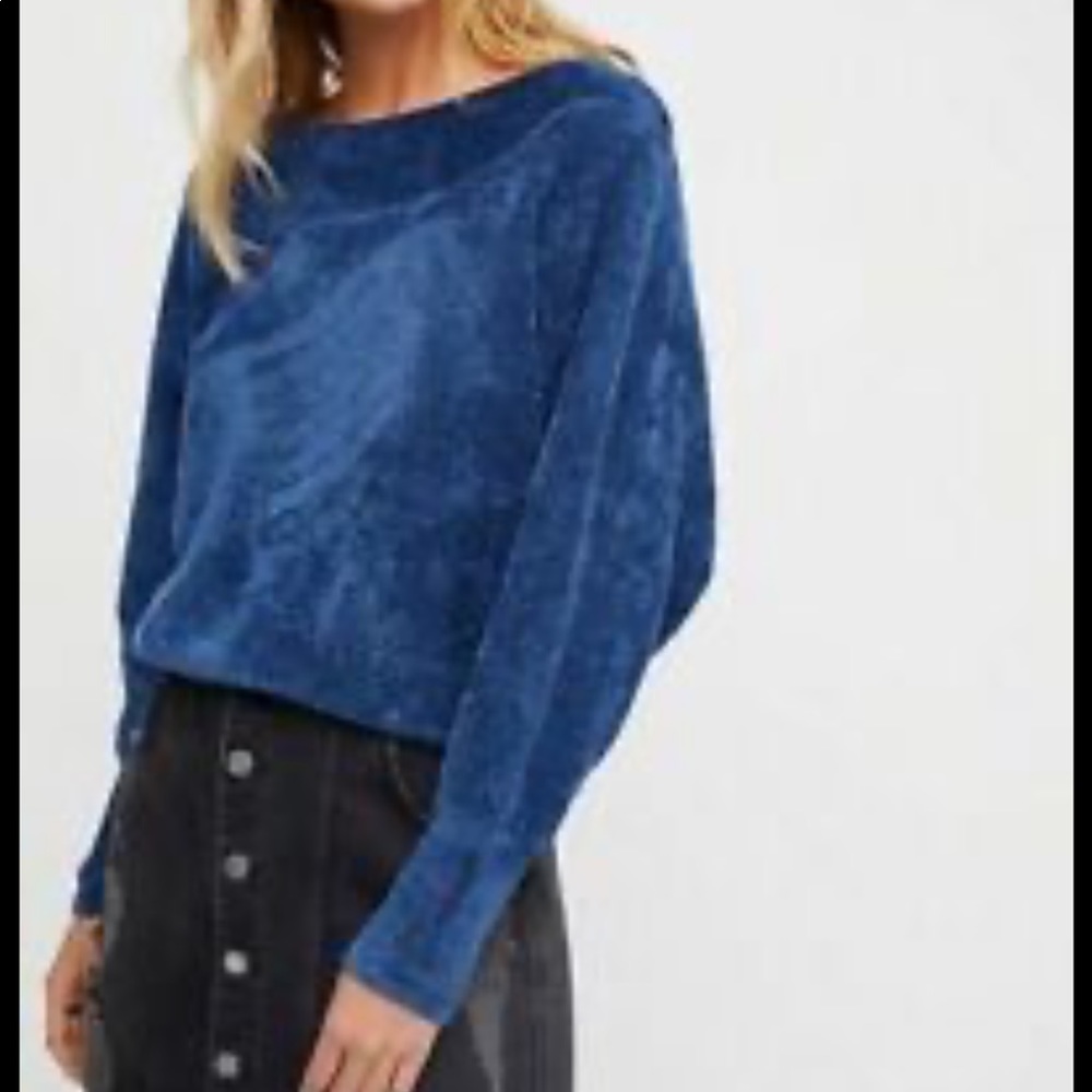 Free People Velvet Sky Pullover - Yellow